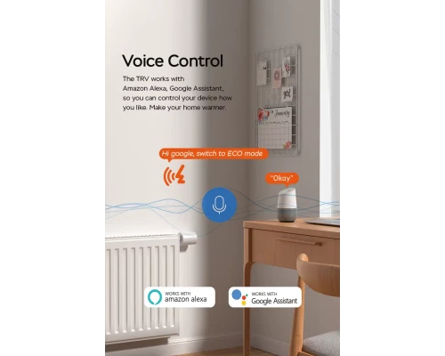 Умная радиаторная термоголовка Zigbee Smartdust ST-TRV801